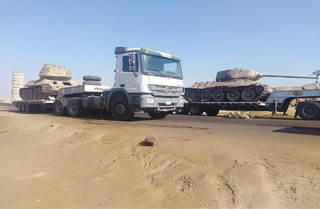 Arrival of Underwater Military Museum Armored Vehicles